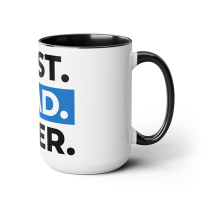 Two-Tone Coffee Mugs, 15oz