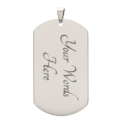 To My Husband - Dog Tag