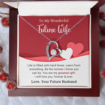 To My Wonderful Future Wife - Forever Love Necklace