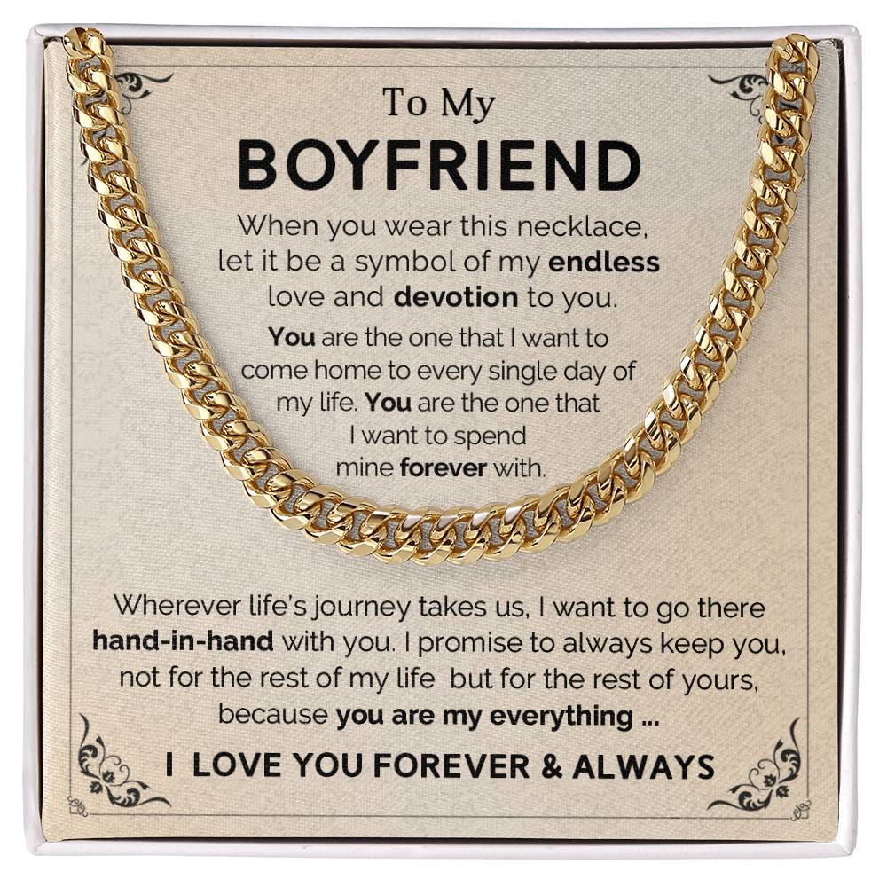 To My Boyfriend - Cuban Link Chain