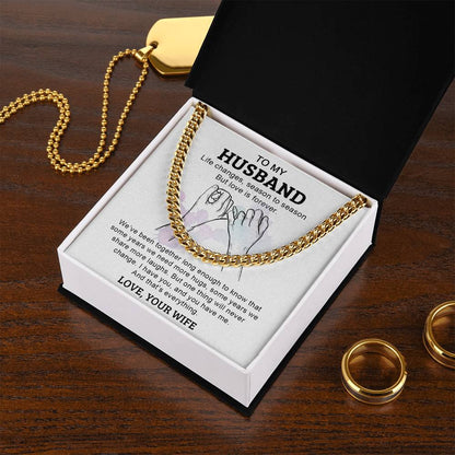 To My Husband - Cuban Link Chain