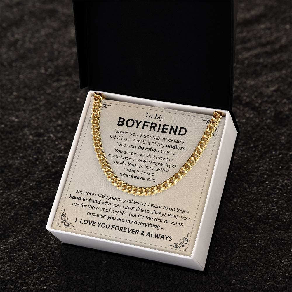 To My Boyfriend - Cuban Link Chain