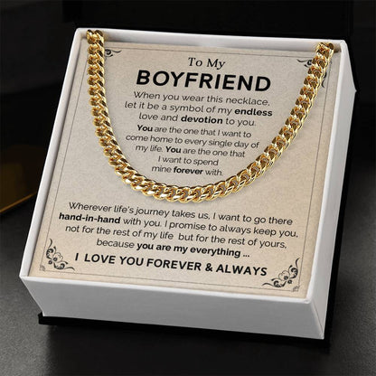 To My Boyfriend - Cuban Link Chain