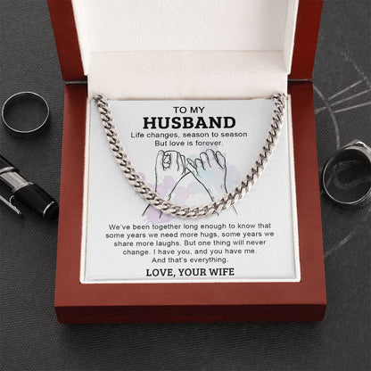 To My Husband - Cuban Link Chain