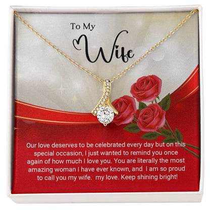 To My Wife - Alluring Beauty Necklace