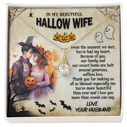 To My Beautiful Hallow Wife - Alluring Beauty Necklace