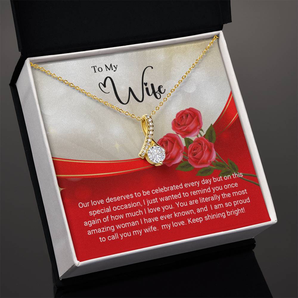 To My Wife - Alluring Beauty Necklace