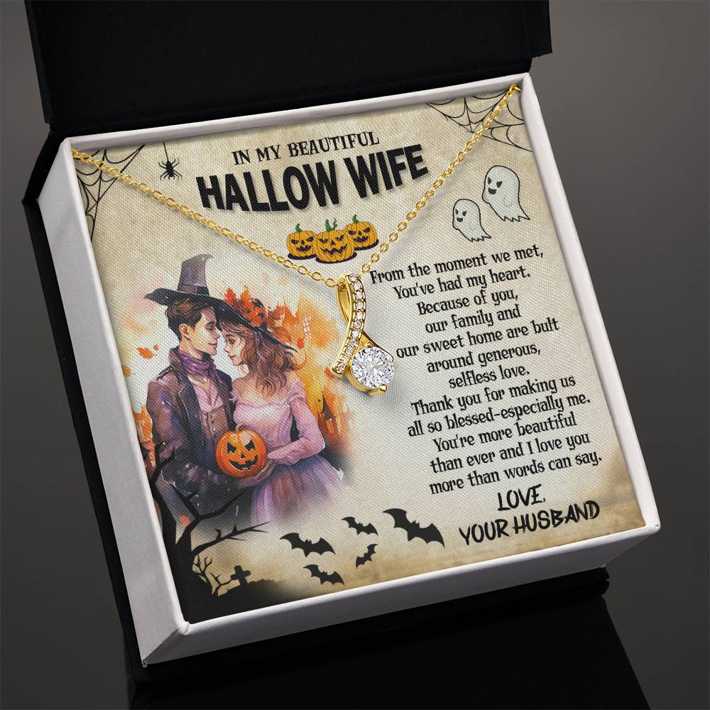 To My Beautiful Hallow Wife - Alluring Beauty Necklace