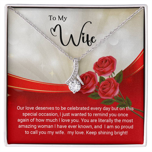 To My Wife - Alluring Beauty Necklace