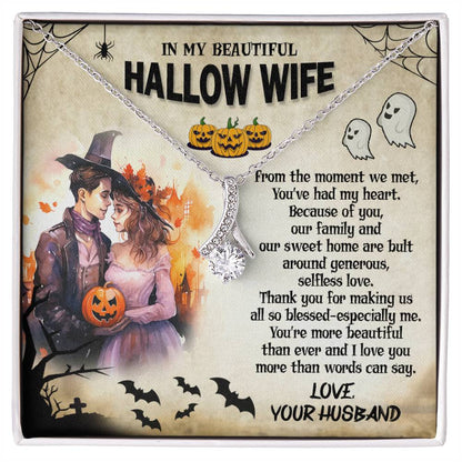 To My Beautiful Hallow Wife - Alluring Beauty Necklace