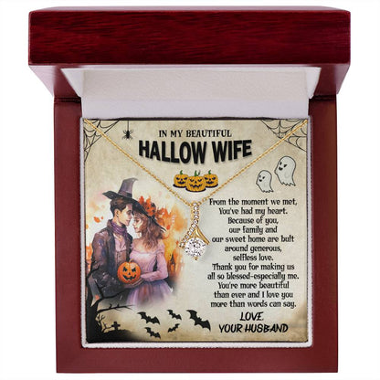 To My Beautiful Hallow Wife - Alluring Beauty Necklace