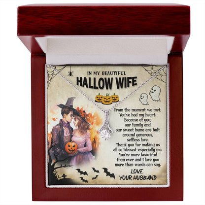 To My Beautiful Hallow Wife - Alluring Beauty Necklace