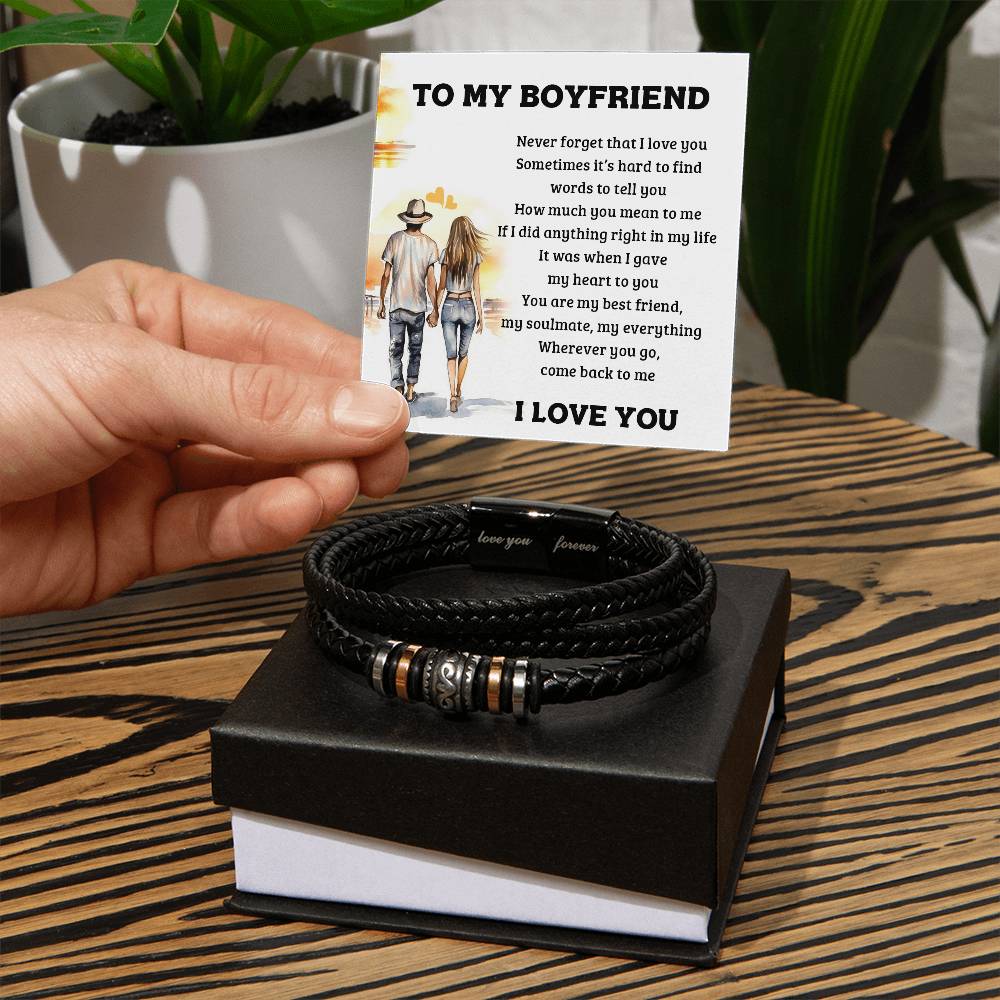 To My Boyfriend - Love You Forever Bracelet