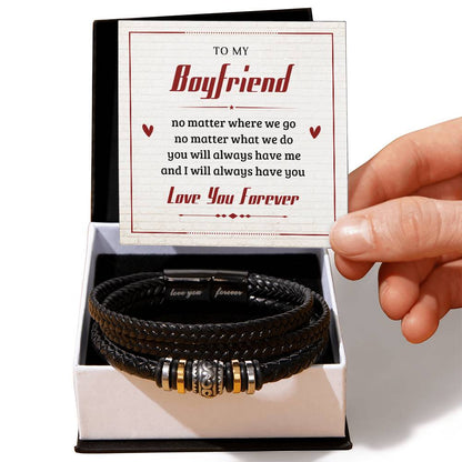 To My Boyfriend - Love You Forever Bracelet