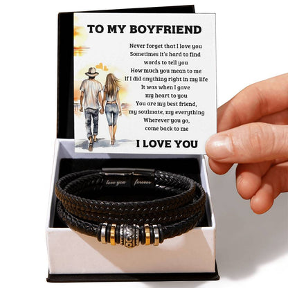 To My Boyfriend - Love You Forever Bracelet