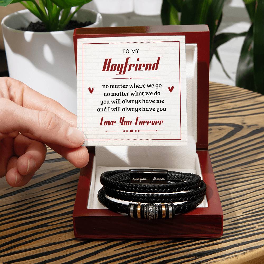 To My Boyfriend - Love You Forever Bracelet