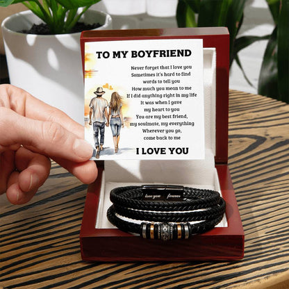 To My Boyfriend - Love You Forever Bracelet