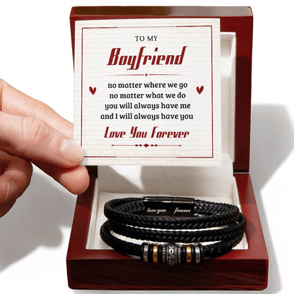 To My Boyfriend - Love You Forever Bracelet