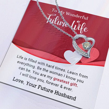 To My Wonderful Future Wife - Forever Love Necklace