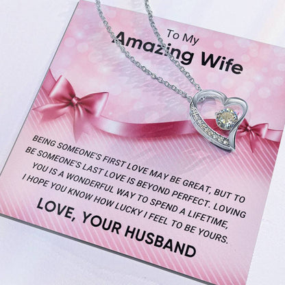 To My Amazing Wife - Forever Love Necklace