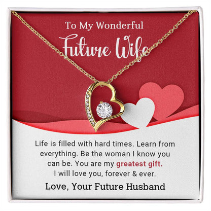 To My Wonderful Future Wife - Forever Love Necklace