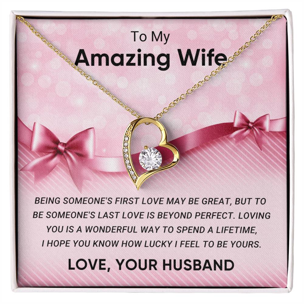 To My Amazing Wife - Forever Love Necklace